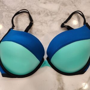 Victoria's Secret Blue and Aqua Push-Up Bra
